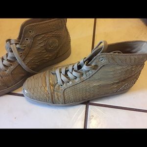 100% Authentic Christian louboutin gator men shoe.